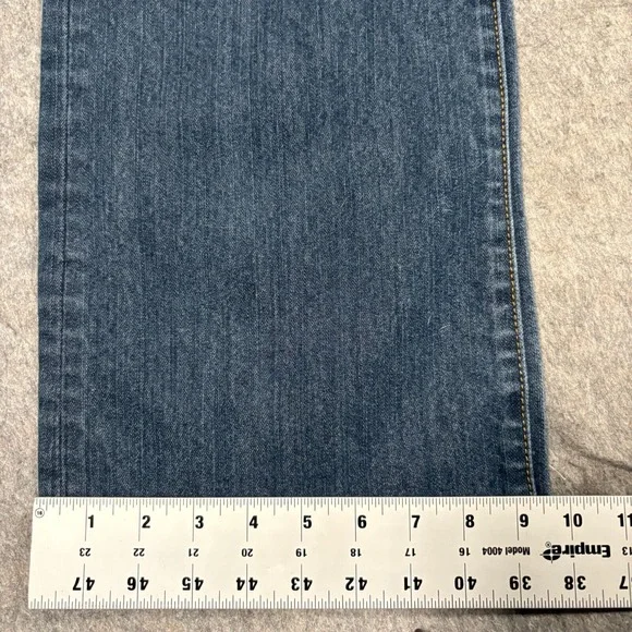 Michael Kors Women's Bootcut Jeans Size 16W Blue Denim Dark Wash High Waist Pant - Picture 2 of 9